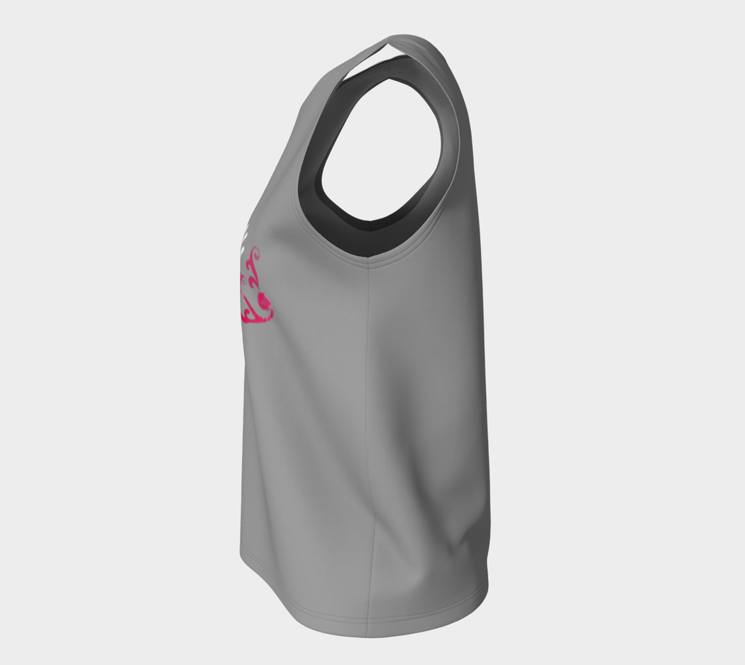 Pindlife Maple Leaf Phulkari Loose Tank Top (Long) - PindLife