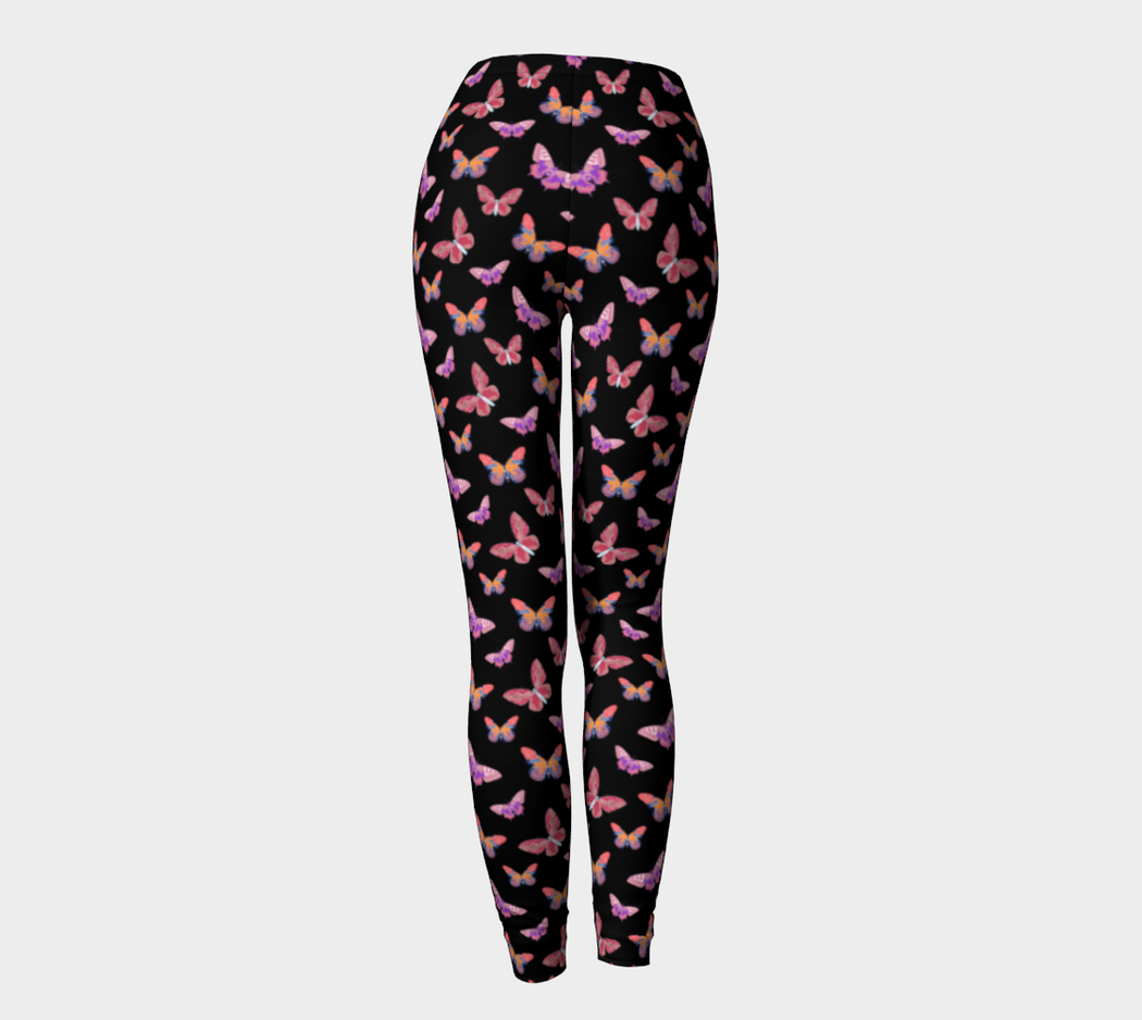 Pindlife Black Butterfly Phulkari 2 Legging - PindLife