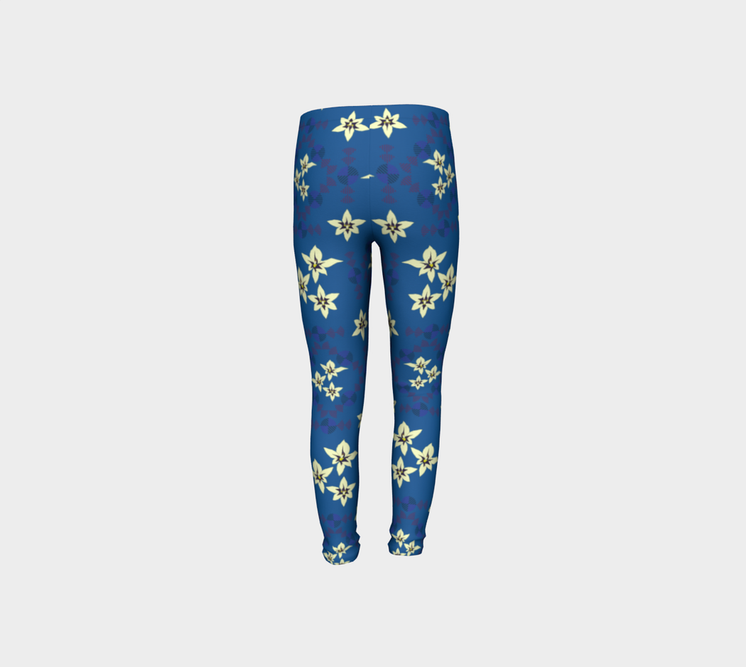 Pindlife Navy Blue Youth Phulkari Legging - PindLife