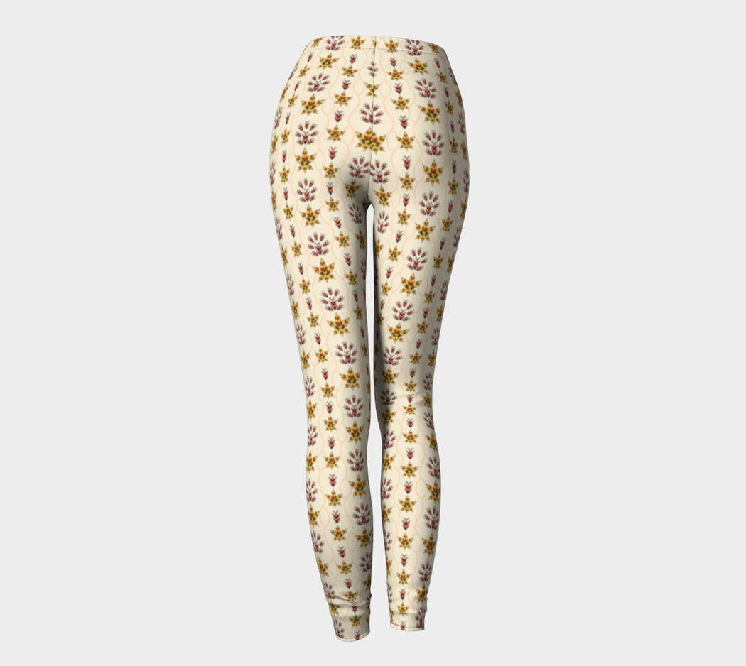 Pindlife Off White Phulkari Legging - PindLife
