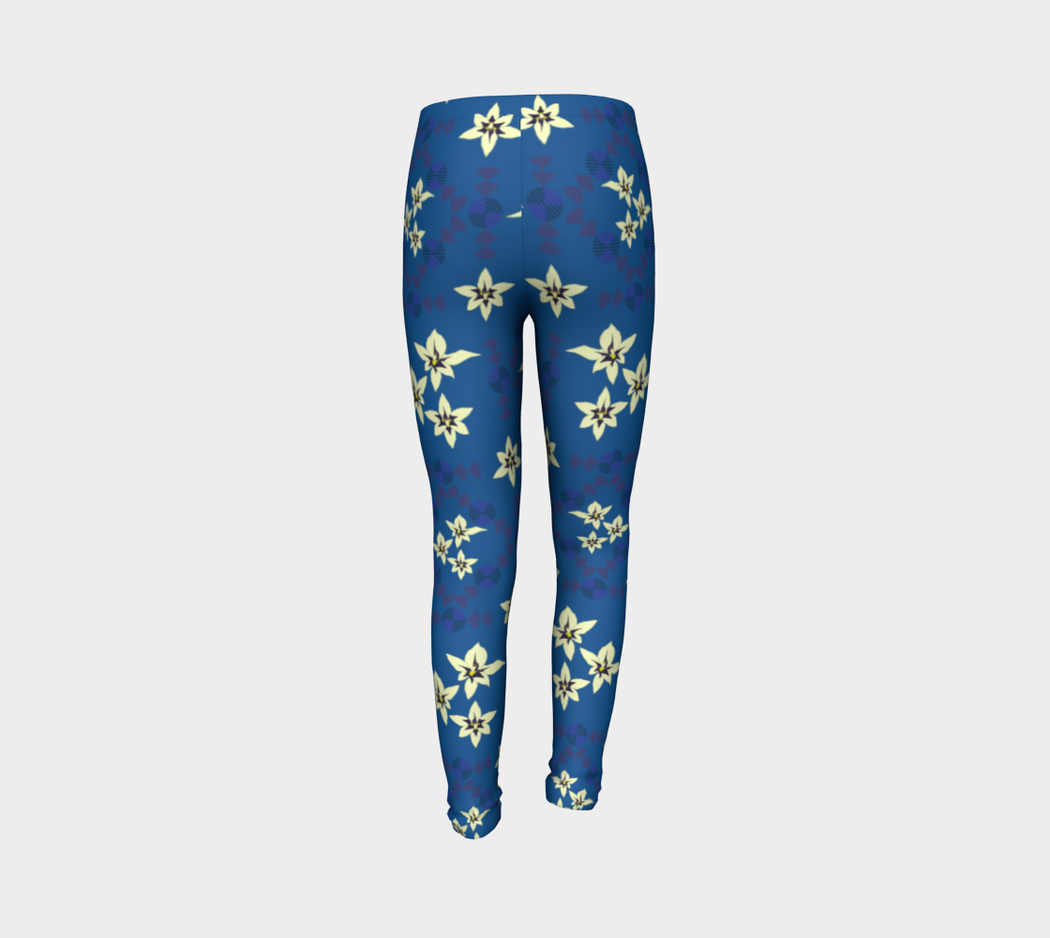 Pindlife Navy Blue Youth Phulkari Legging - PindLife