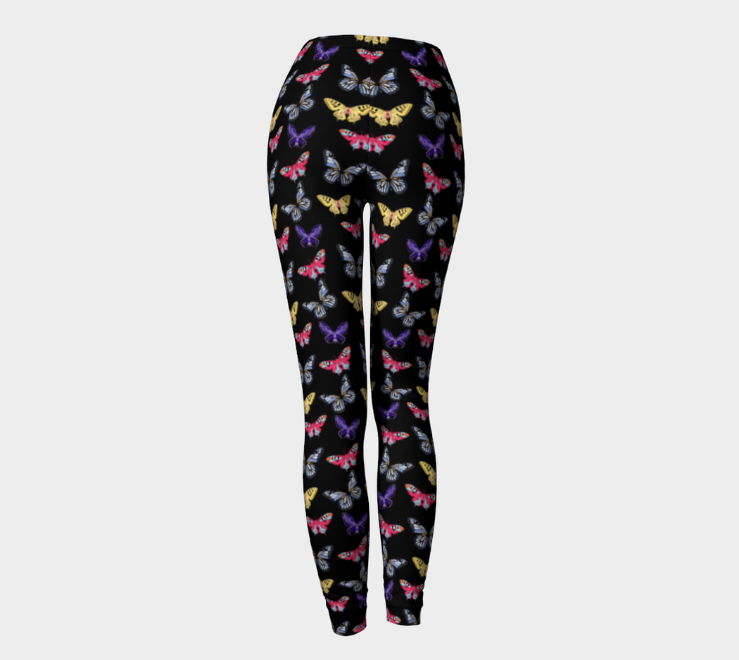 Pindlife Black Butterfly Phulkari Legging - PindLife