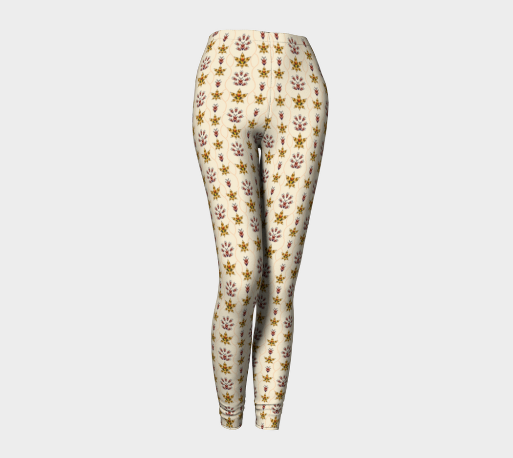 Pindlife Off White Phulkari Legging - PindLife