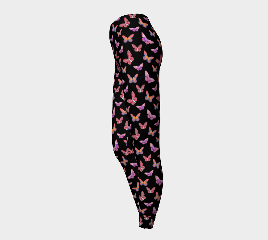 Pindlife Black Butterfly Phulkari 2 Legging - PindLife