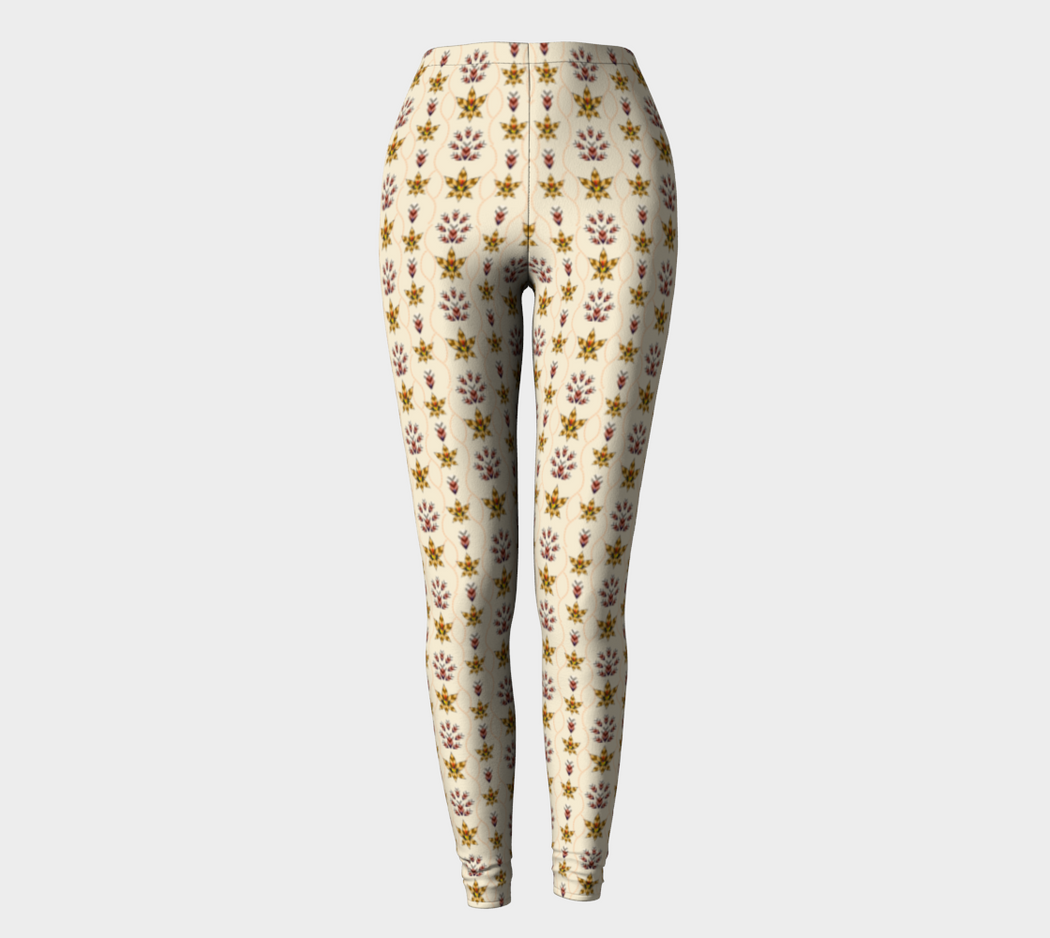 Pindlife Off White Phulkari Legging - PindLife