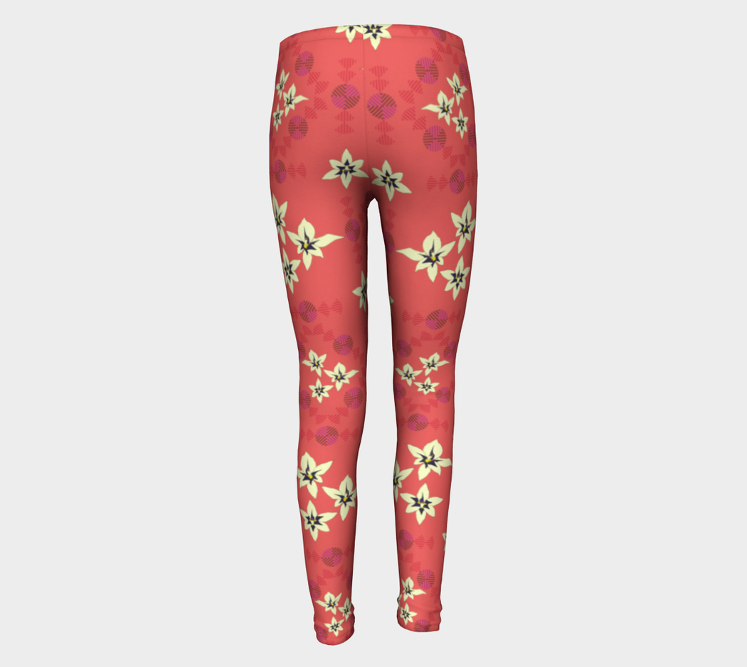 Pindlife Orange Youth Phulkari Legging - PindLife