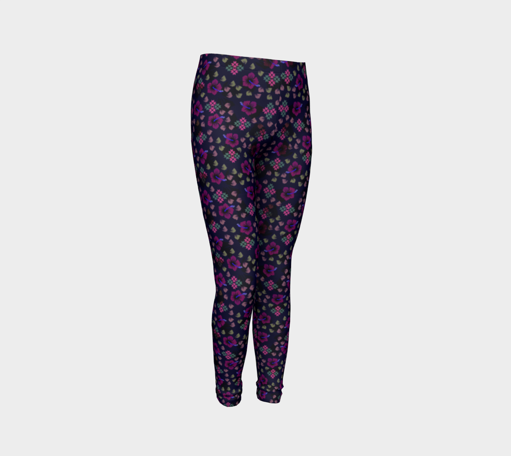 Pindlife Purple Youth Phulkari Legging - PindLife