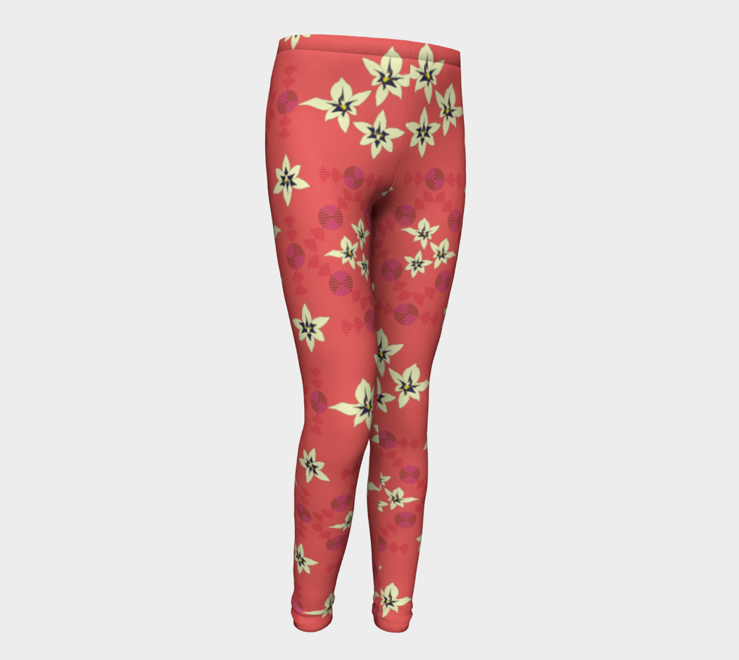 Pindlife Orange Youth Phulkari Legging - PindLife