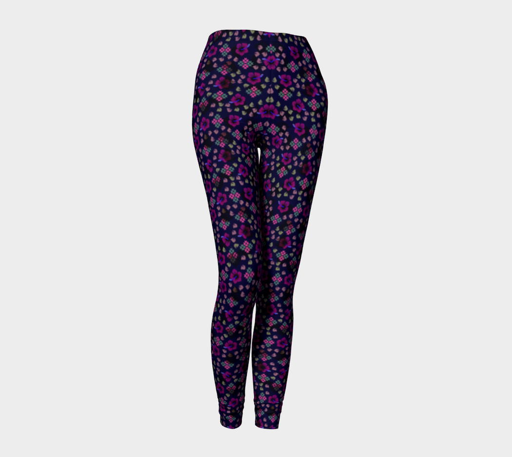 Pindlife Purple Phulkari Legging - PindLife