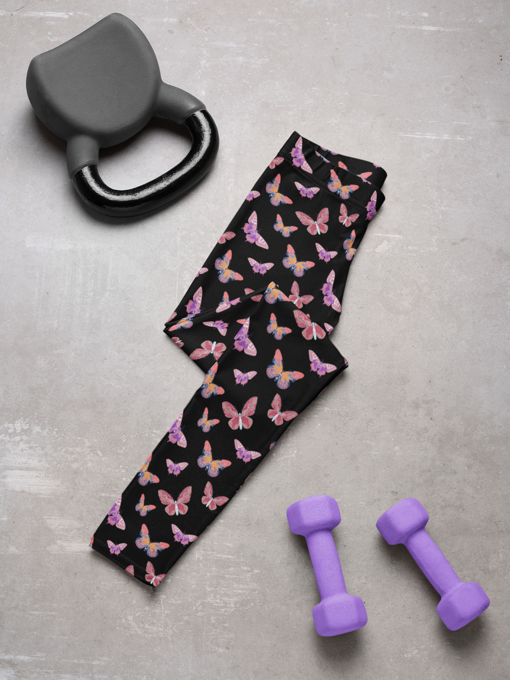 Pindlife Black Butterfly Phulkari 2 Legging - PindLife