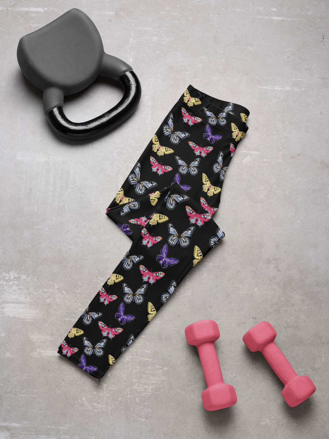 Pindlife Black Butterfly Phulkari Legging - PindLife