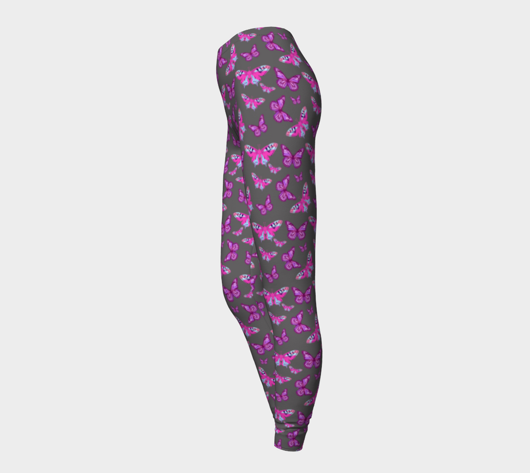Pindlife Pink Butterfly Phulkari Legging - PindLife