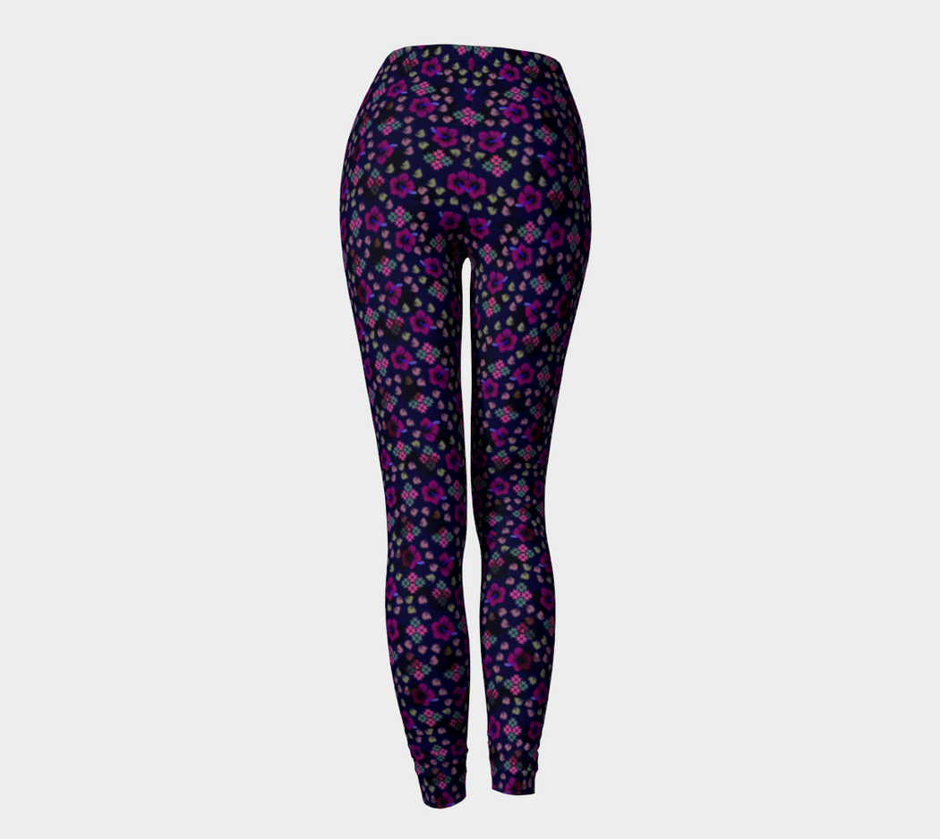 Pindlife Purple Phulkari Legging - PindLife