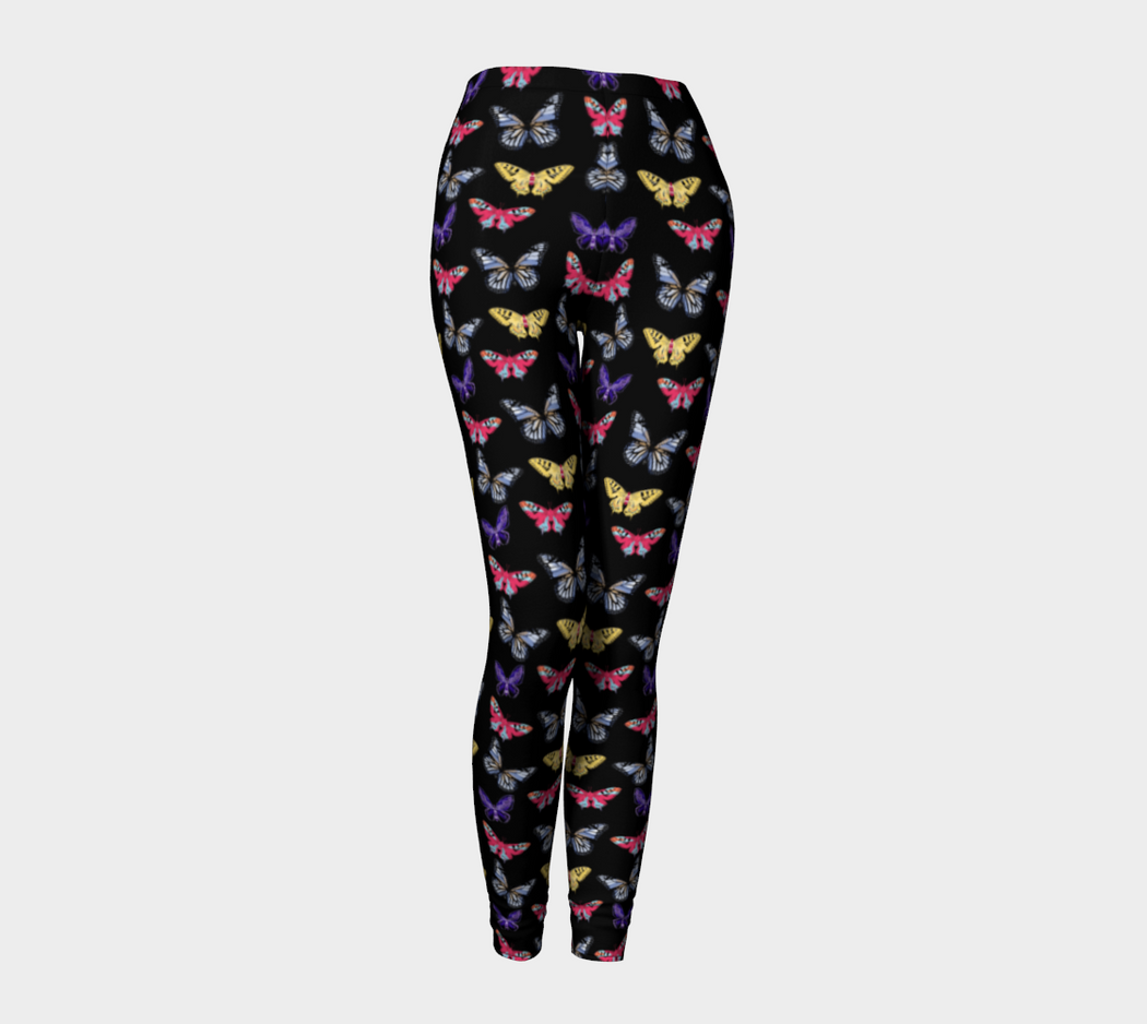 Pindlife Black Butterfly Phulkari Legging - PindLife
