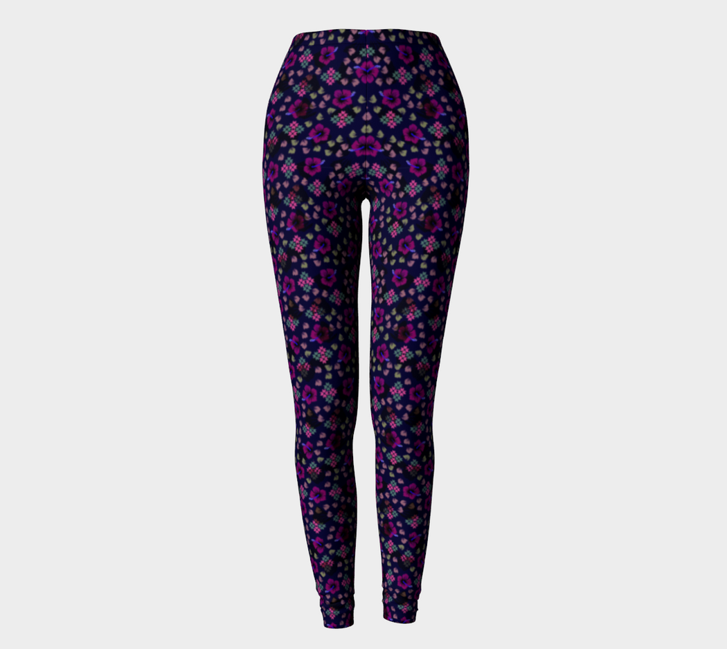 Pindlife Purple Phulkari Legging - PindLife