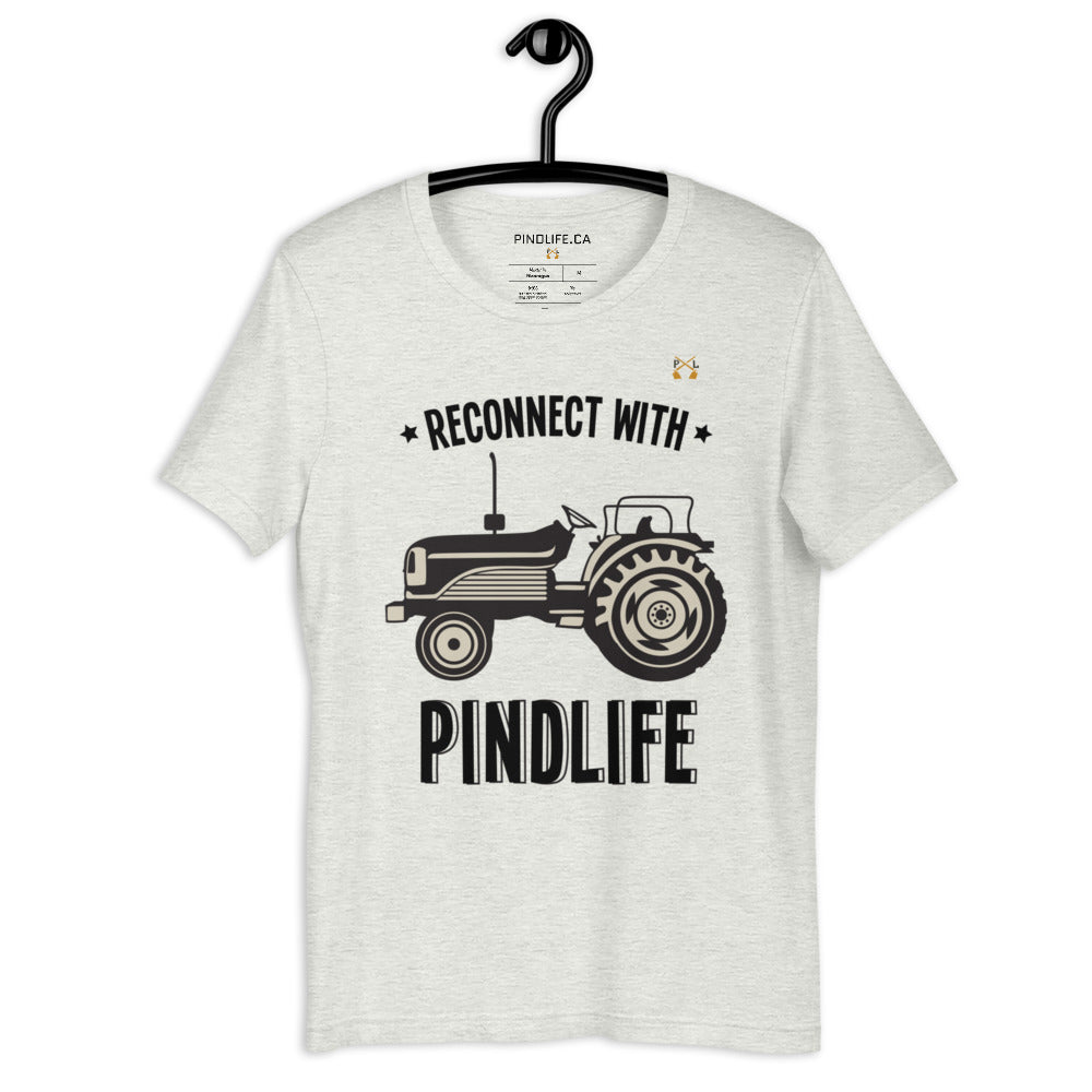 Women's Reconnect with PindLife (Tractor) Short-sleeved T-Shirt - PindLife