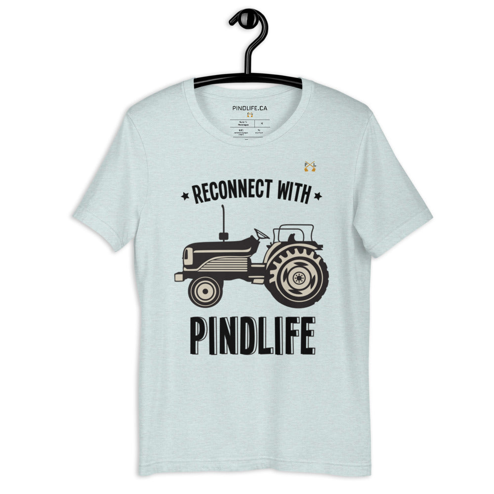 Women's Reconnect with PindLife (Tractor) Short-sleeved T-Shirt - PindLife