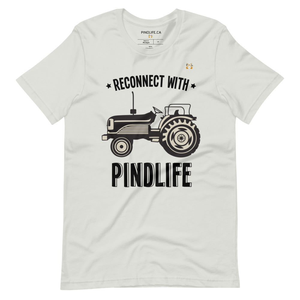 Men's Reconnect with PindLife (Tractor) Short-Sleeve T-Shirt - PindLife