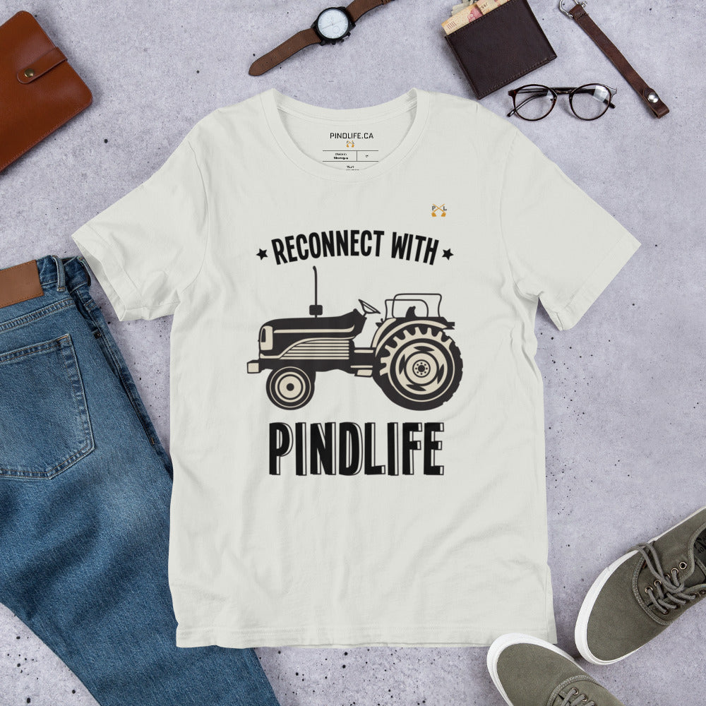 Men's Reconnect with PindLife (Tractor) Short-Sleeve T-Shirt - PindLife
