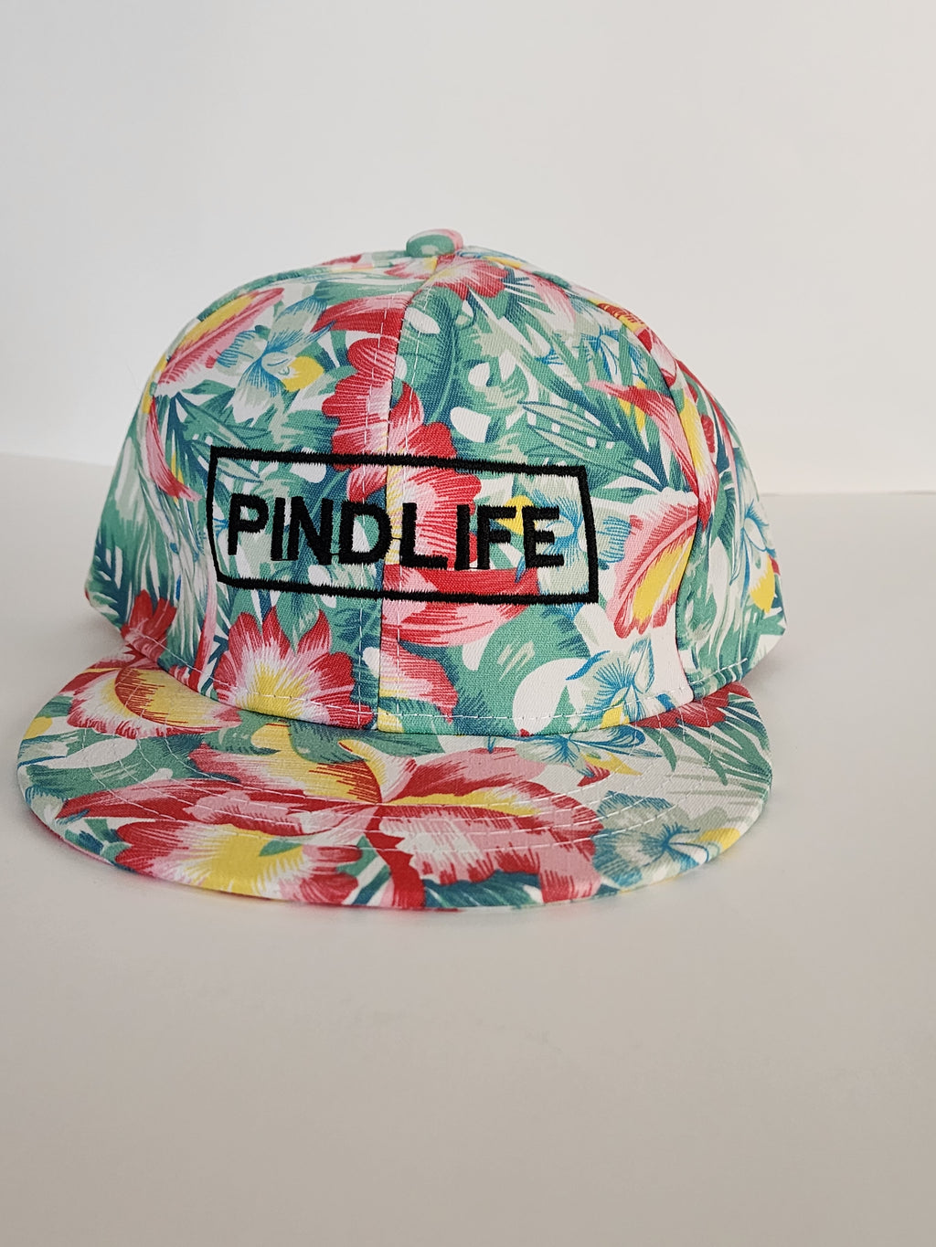 PindLife Floral Snapback Hat, Exclusive Punjabi Baseball Cap design, alternate view