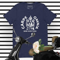 PindLife Carpe Omnia Tee in navy, front view, Seize Everything Sikh Warrior