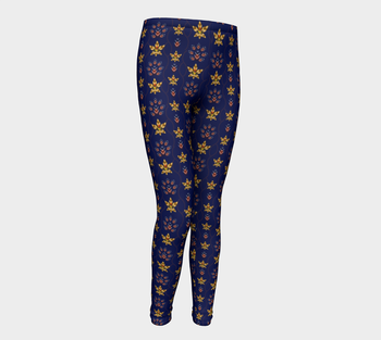 Pindlife Violet Youth Phulkari Legging - PindLife