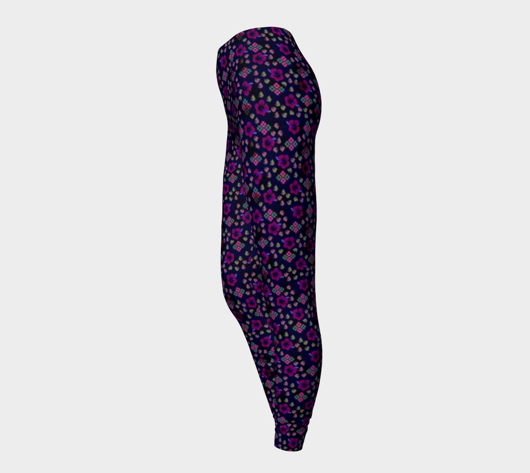Pindlife Purple Phulkari Legging - PindLife