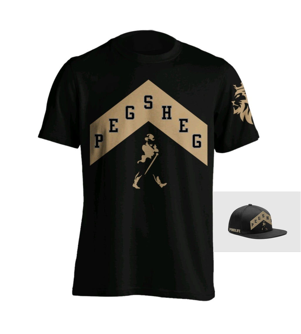 PindLife Peg Sheg Shirt and Cap Combo, Punjabi Sports Set design