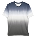 PindLife Men's Stripe T-Shirt, front view, Blue/White/Grey