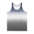 PindLife Men's Stripe Tank Top, front view, Blue/White/Grey