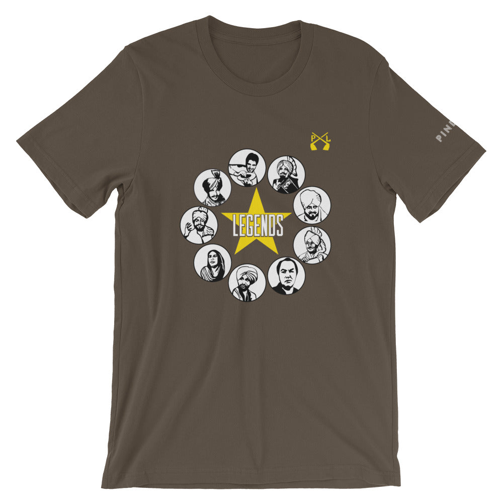 PindLife Legends T-Shirt, Punjabi Music Legends Tee design, alternate view