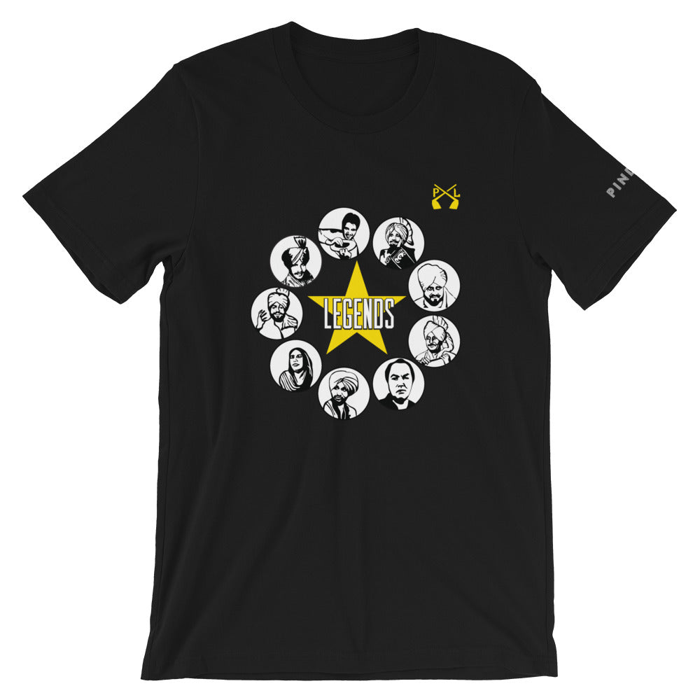 PindLife Legends T-Shirt, Punjabi Music Legends Tee design