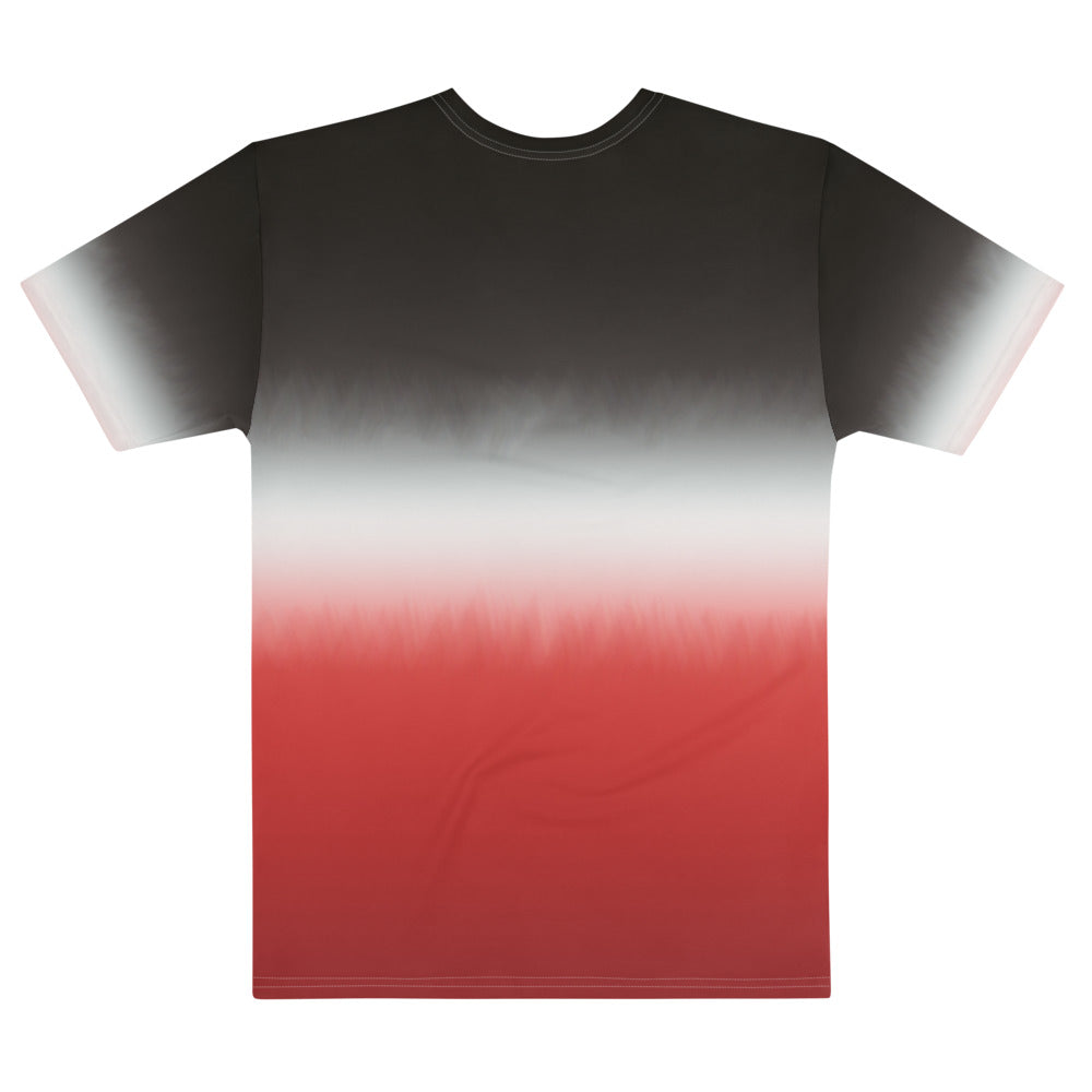 PindLife Men's Stripe T-Shirt, Black/White/Red design, alternate view