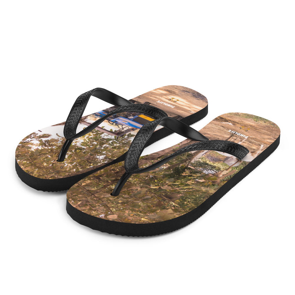PindLife Tractor Flip Flops, Punjabi Farm Summer Sandals design, alternate view