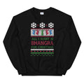 PindLife All I Want Is Bhangra For Christmas Sweater, Punjabi Ugly Sweater design