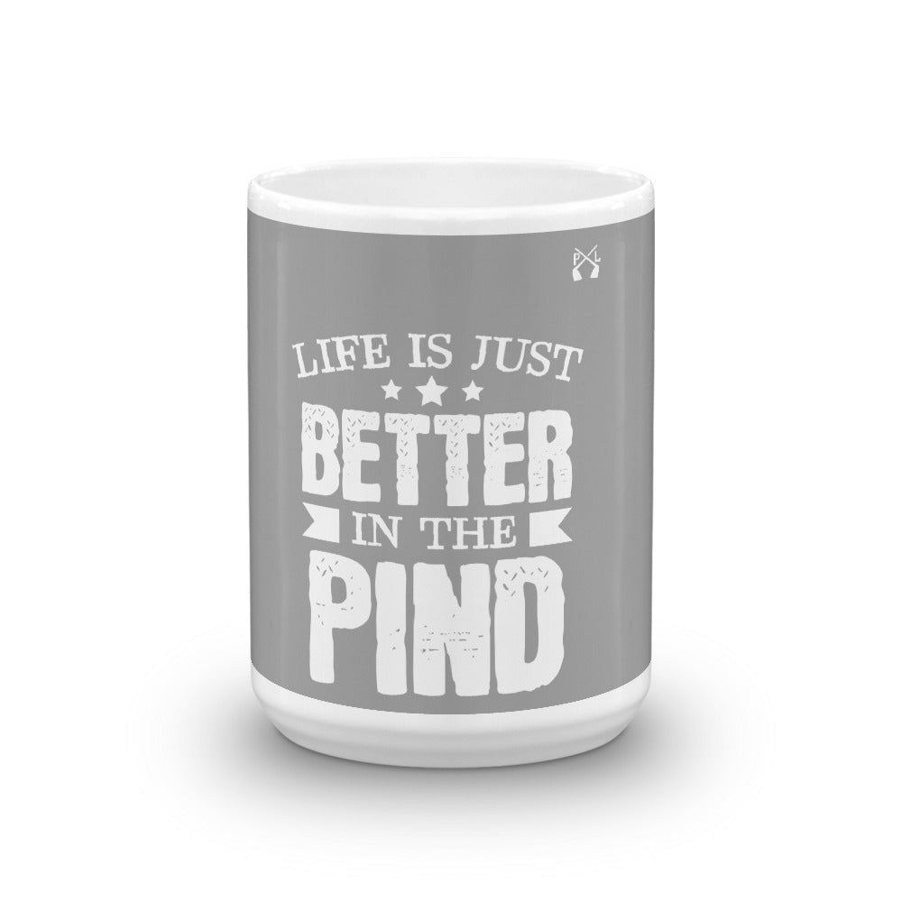 PindLife Life Is Just Better In The Pind Mug, Punjabi Gift design, alternate view