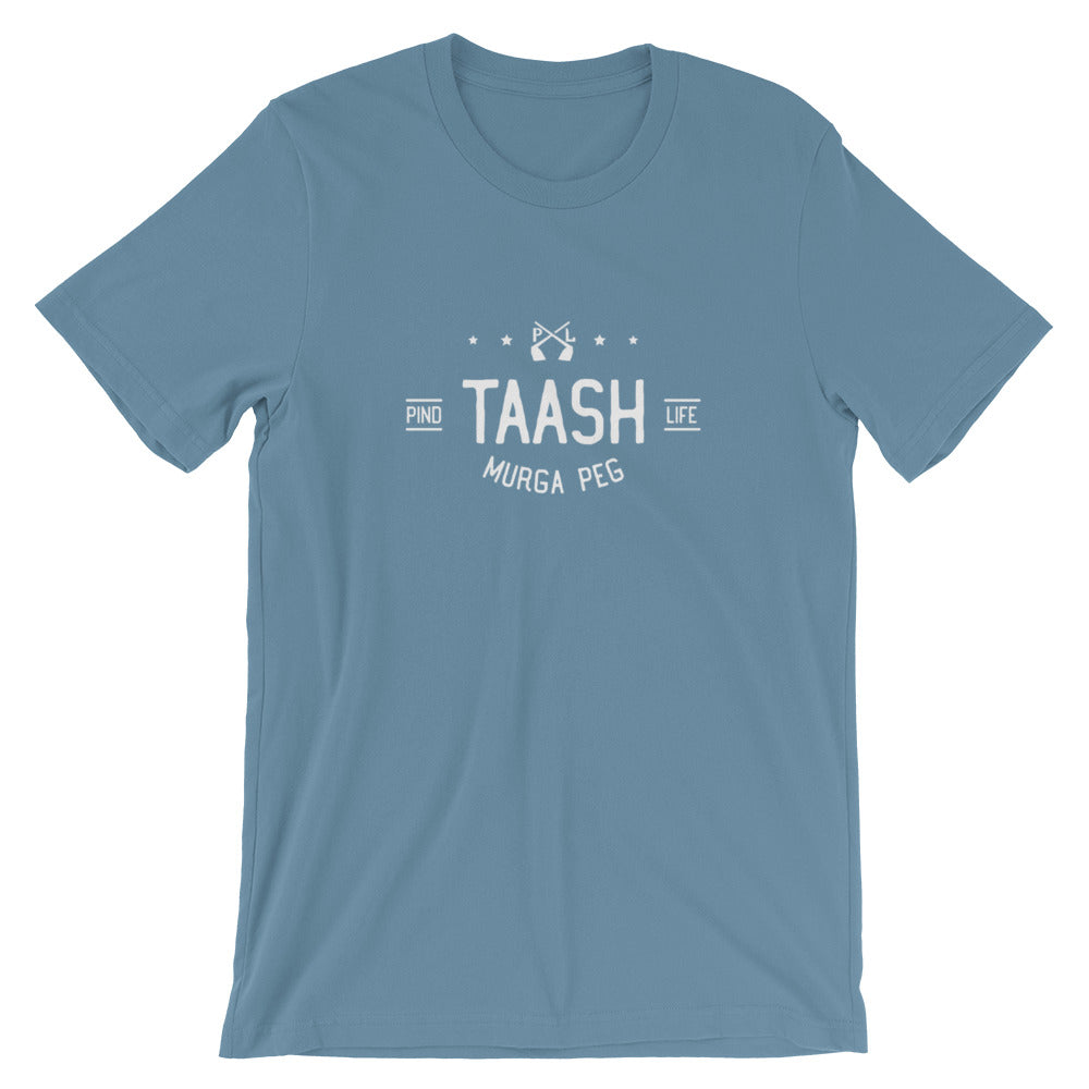 PindLife Taash Murga Peg T-Shirt, Punjabi Card Night Tee design, alternate view