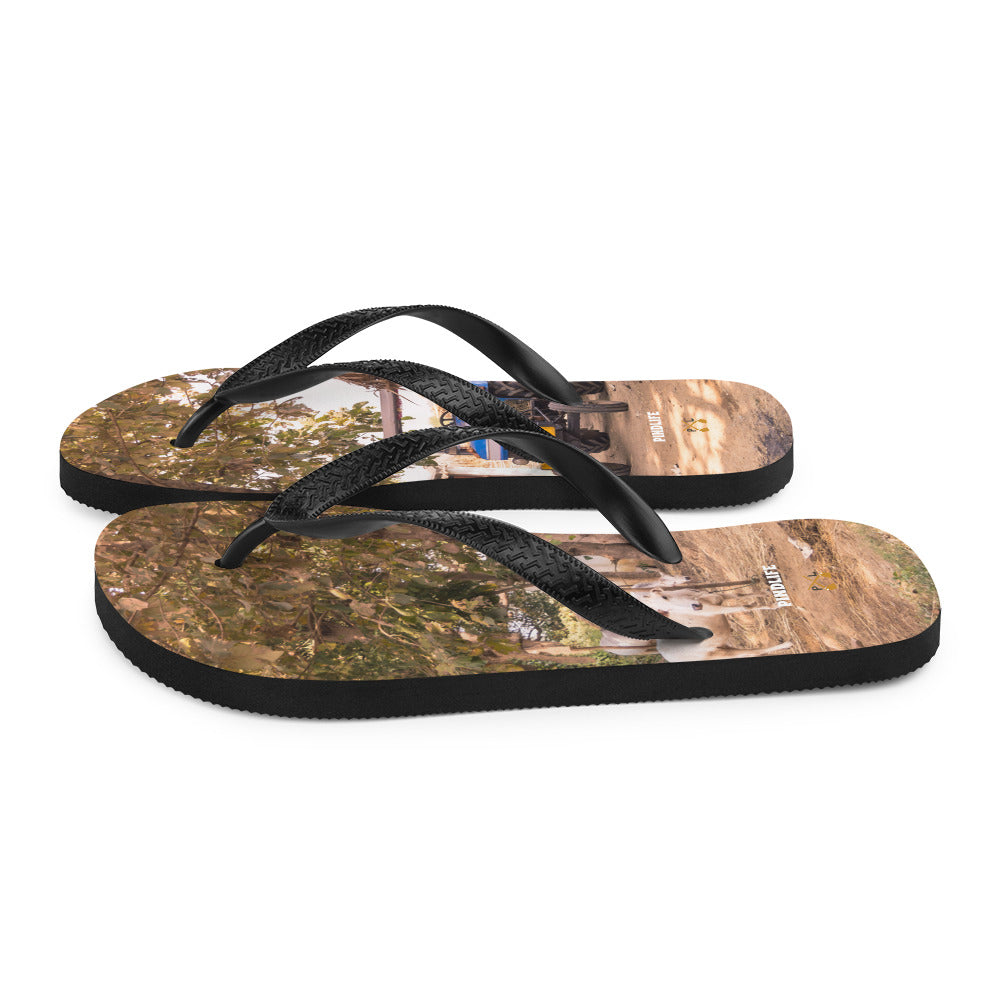 PindLife Tractor Flip Flops, Punjabi Farm Summer Sandals design, alternate view