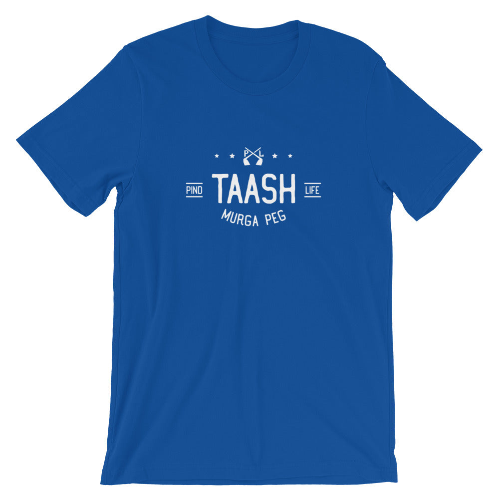 PindLife Taash Murga Peg T-Shirt, Punjabi Card Night Tee design, alternate view