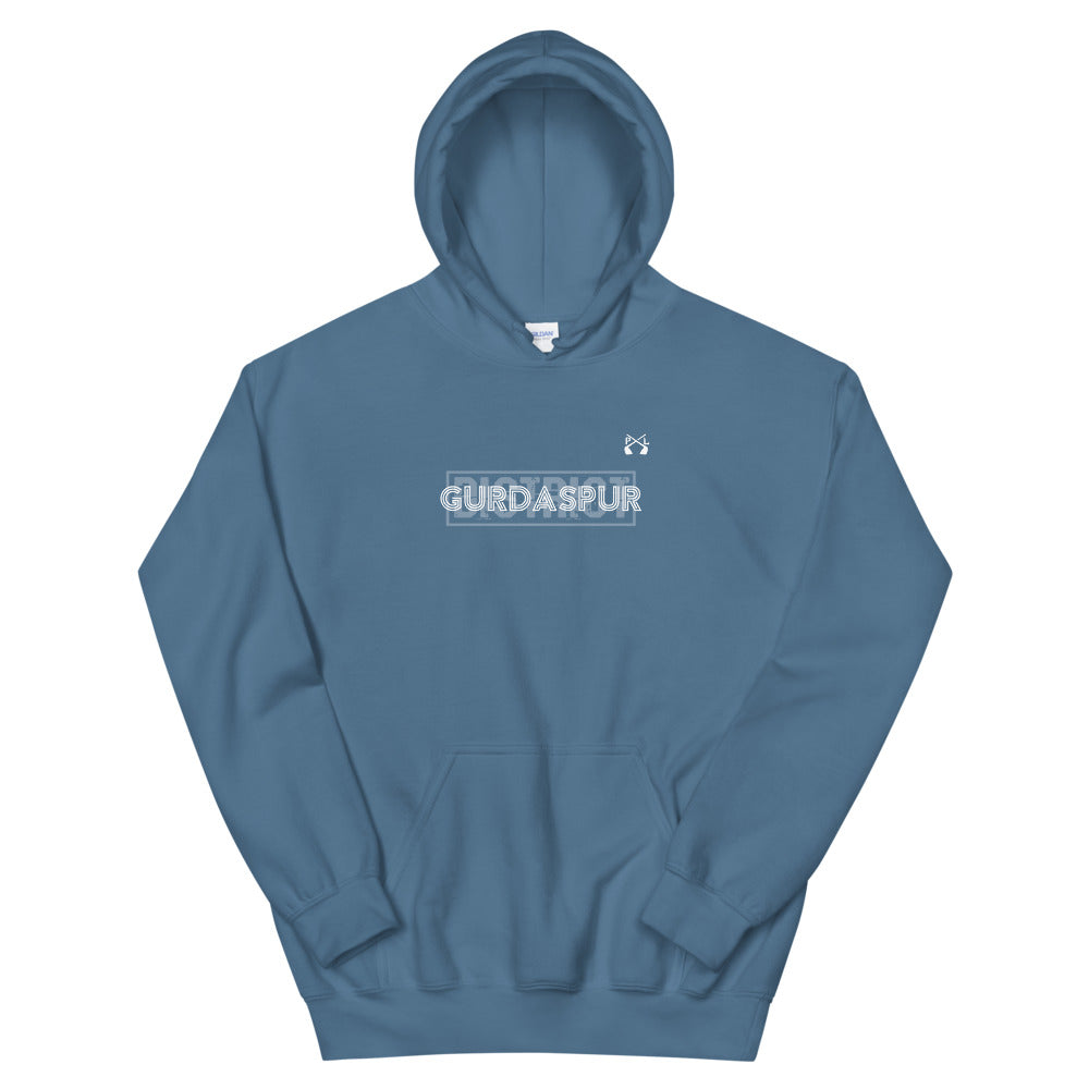 PindLife District Gurdaspur Hoodie, Majha Punjab design