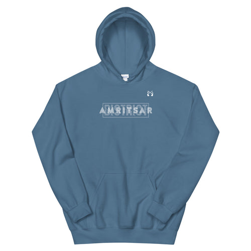 PindLife District Amritsar Hoodie, Majha Punjab design, alternate view