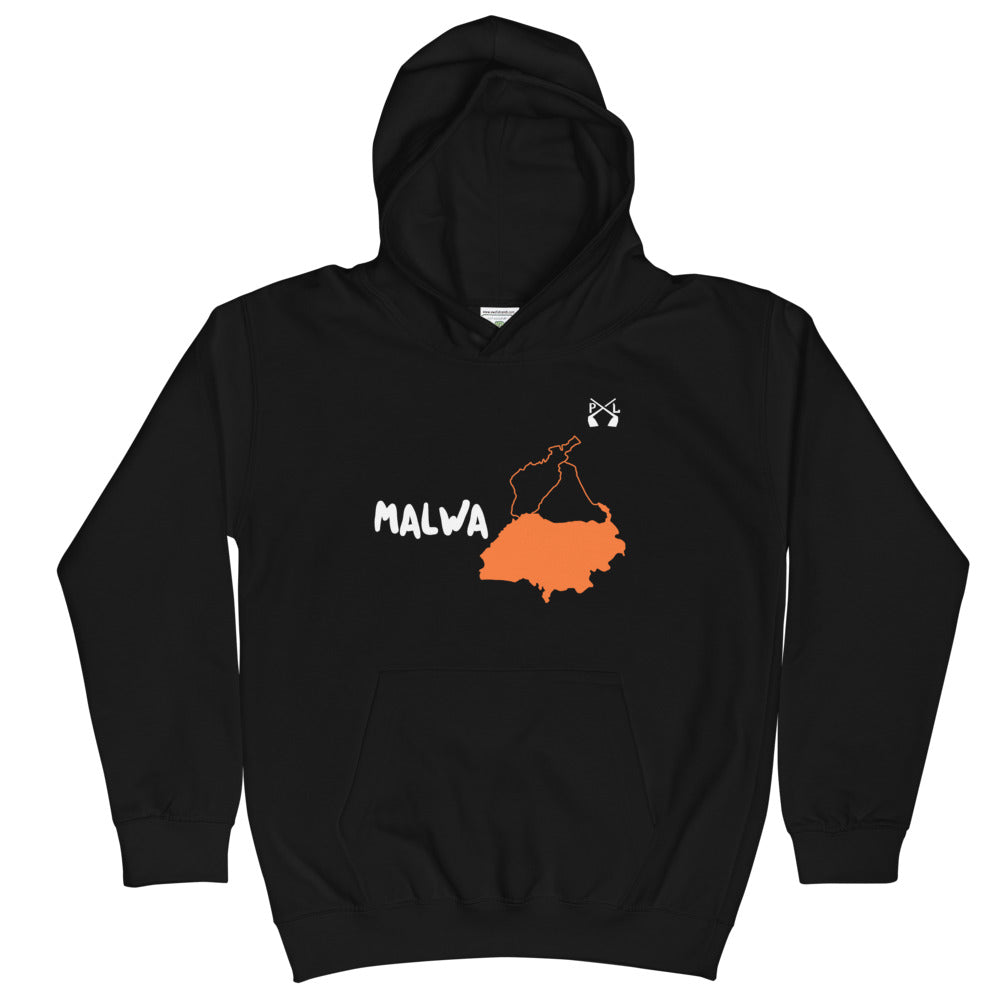 PindLife Malwa Kids Hoodie, Punjab Region design