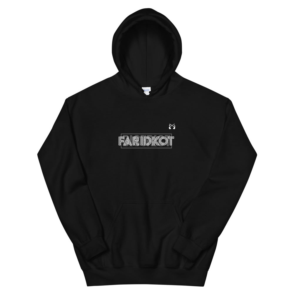 PindLife District Faridkot Hoodie, Malwa Punjab design, alternate view