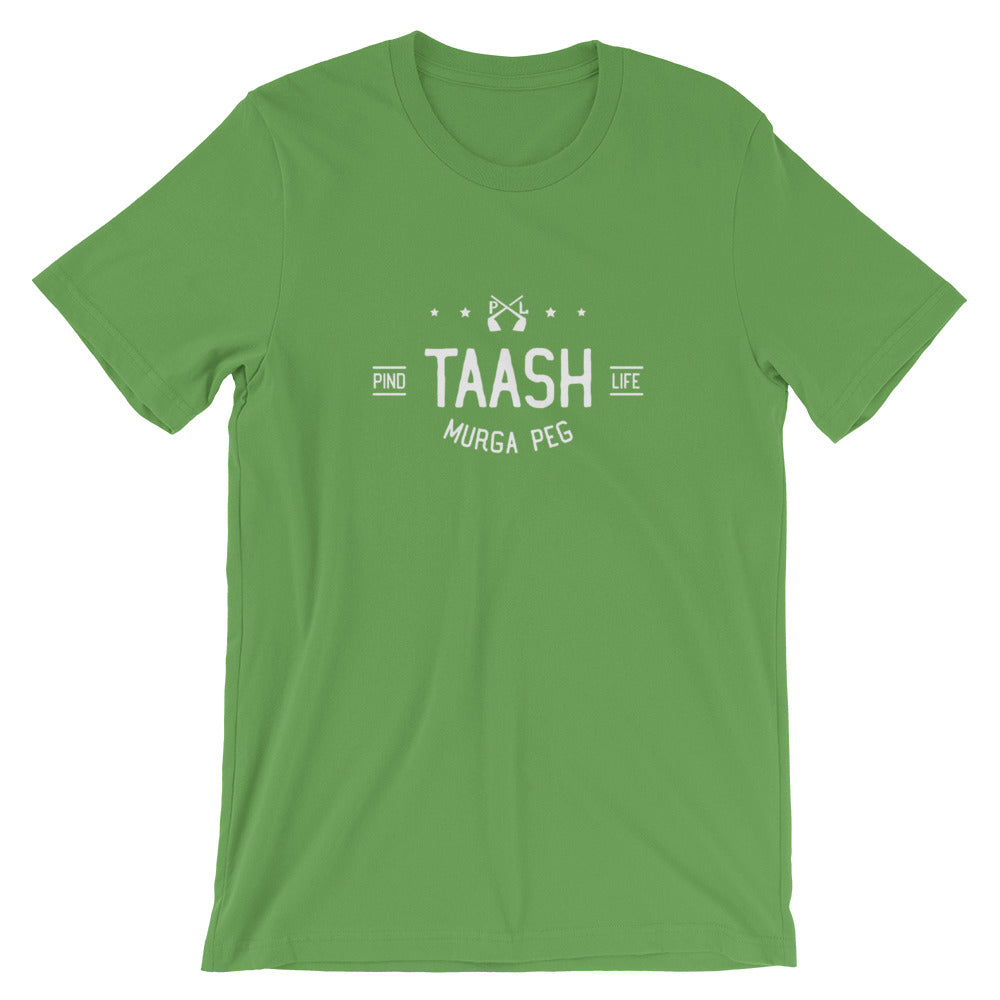 PindLife Taash Murga Peg T-Shirt, Punjabi Card Night Tee design, alternate view