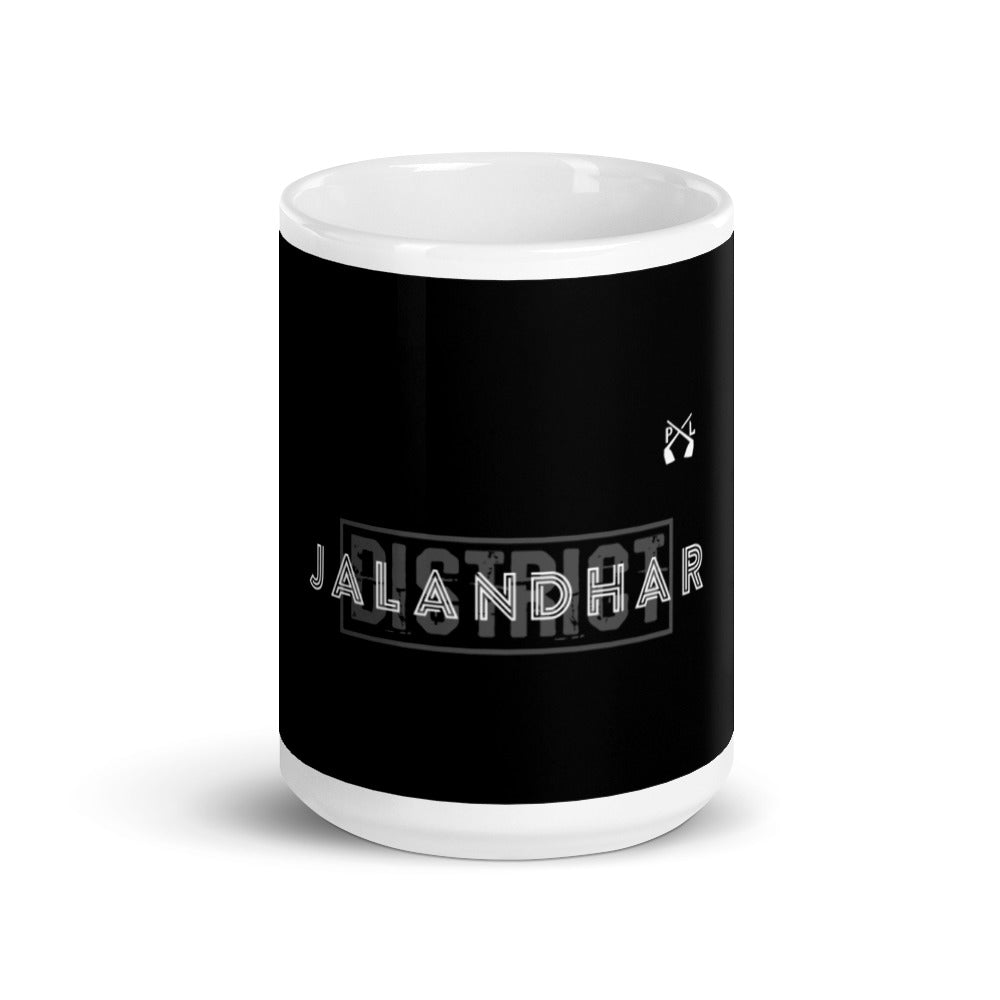 PindLife District Jalandhar Mug, Doaba Punjab design, alternate view