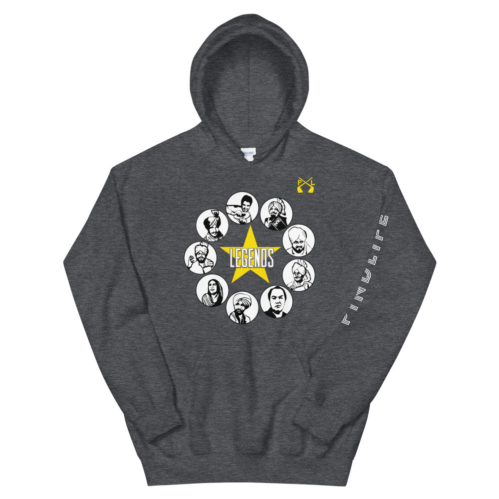 PindLife Legends Hoodie, Punjabi Music Legends Sweatshirt design