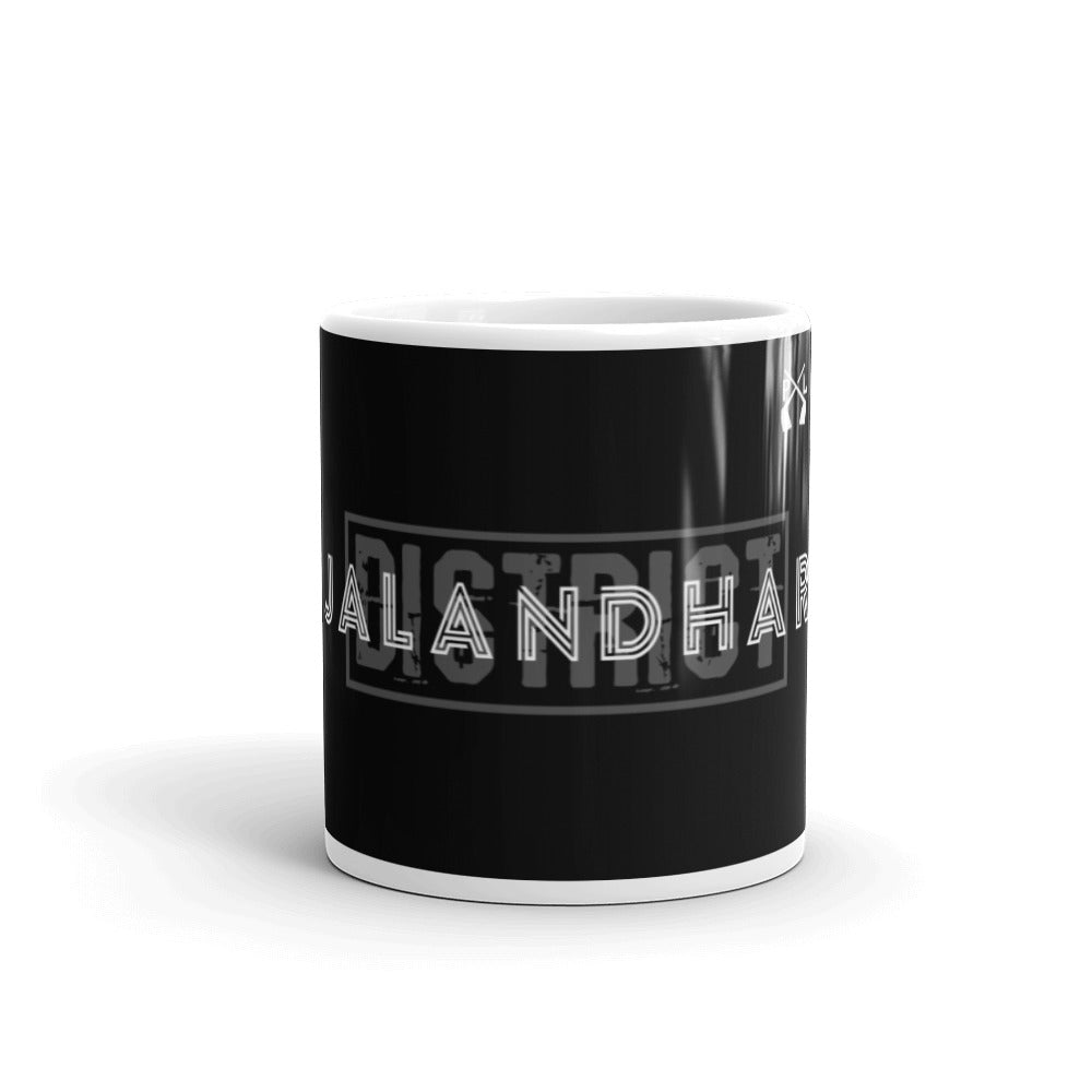 PindLife District Jalandhar Mug, Doaba Punjab design, alternate view