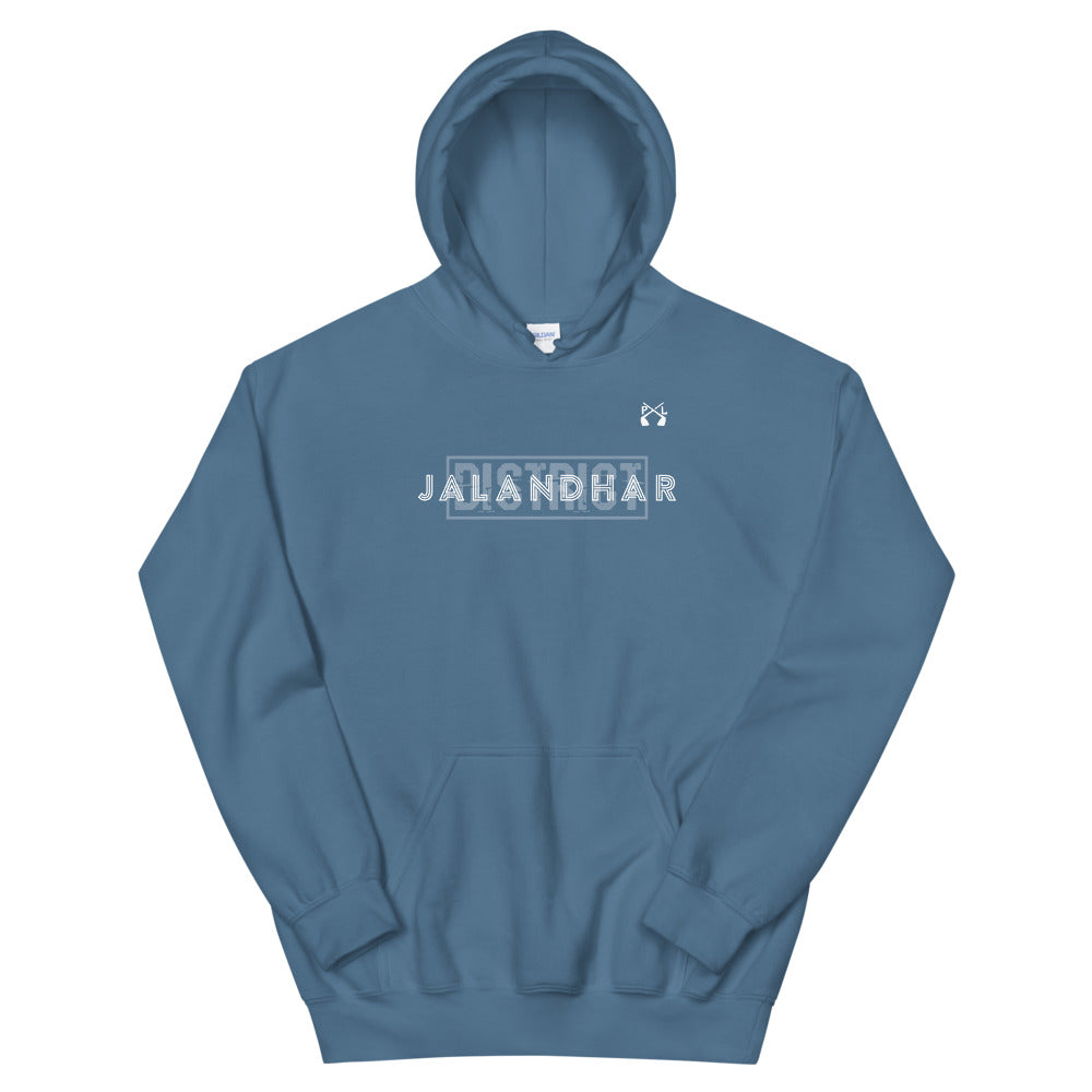 PindLife District Jalandhar Hoodie, Doaba Punjab design, alternate view