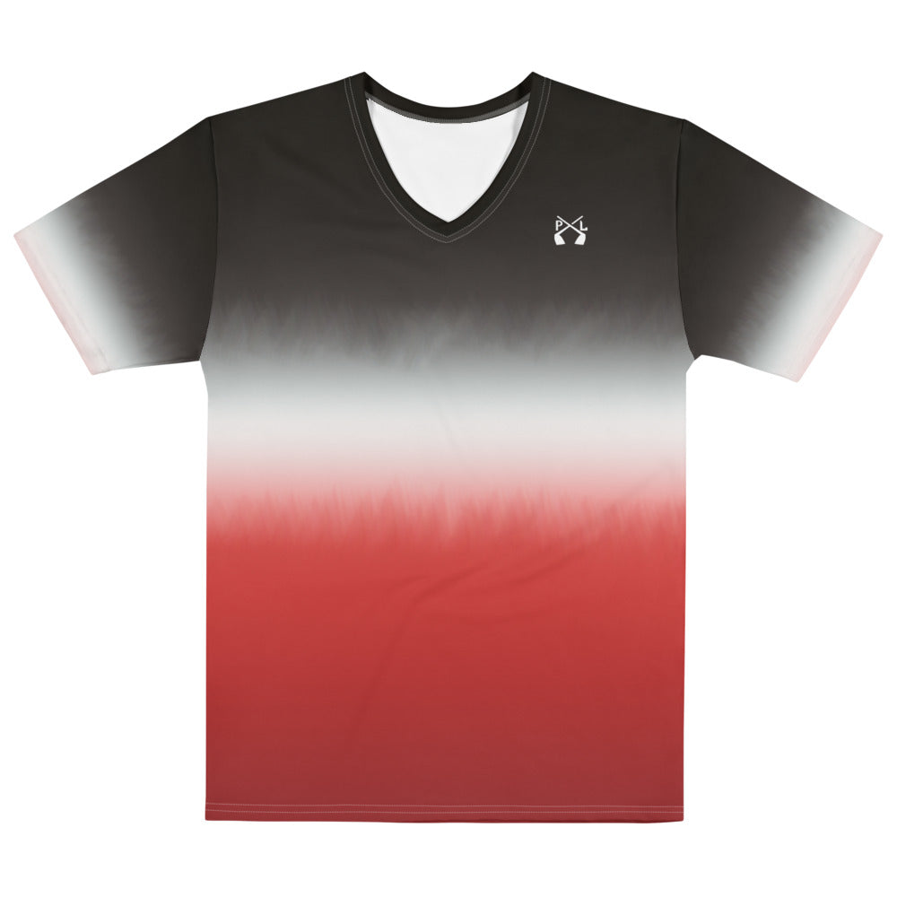 Pindlife Men's Stripe T-shirt (Black/White/Red) - PindLife