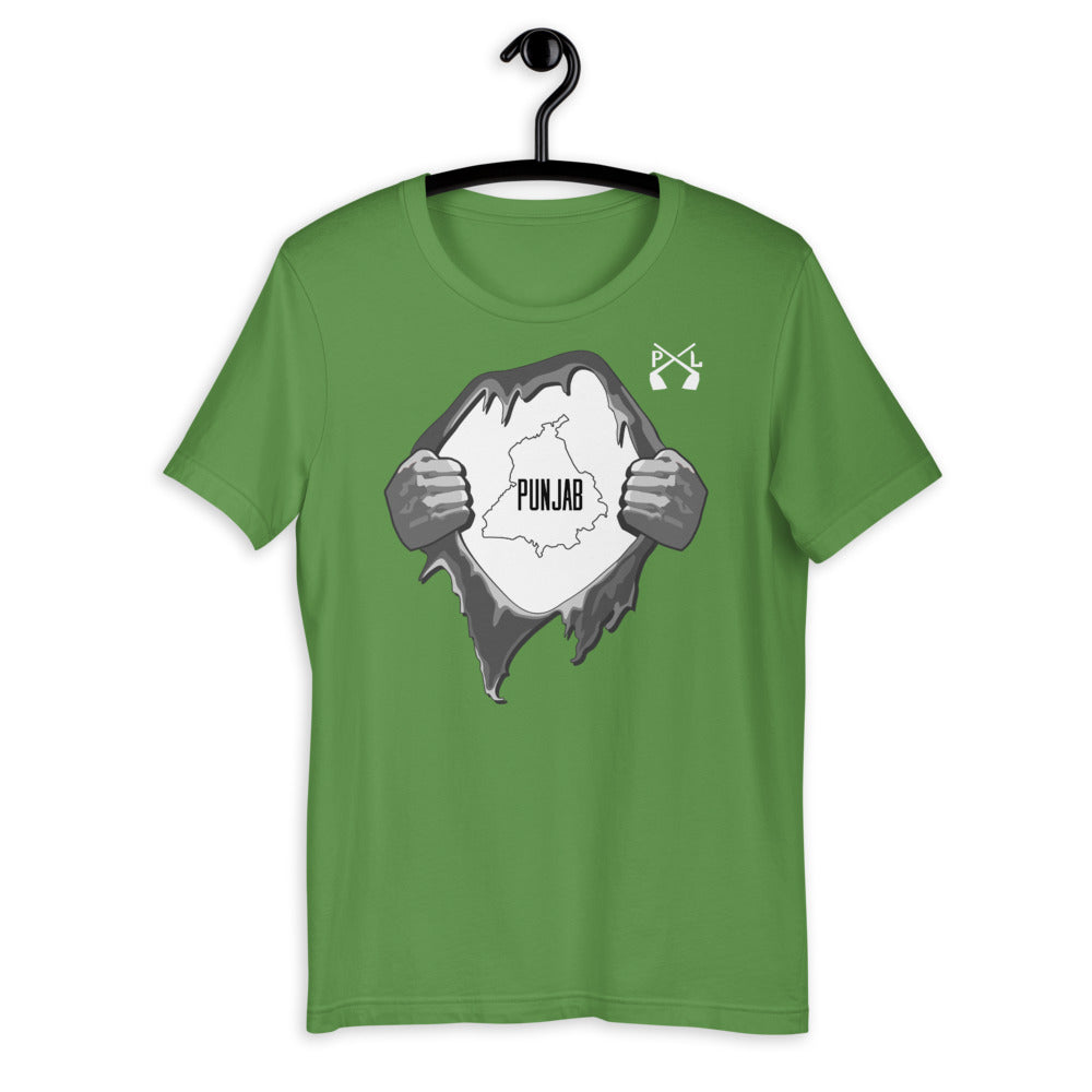 PindLife Punjab T-Shirt, Distressed Punjabi Pride Tee design, alternate view